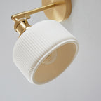 Lampada da parete a 1 luce in ceramica a strisce minimalista moderna