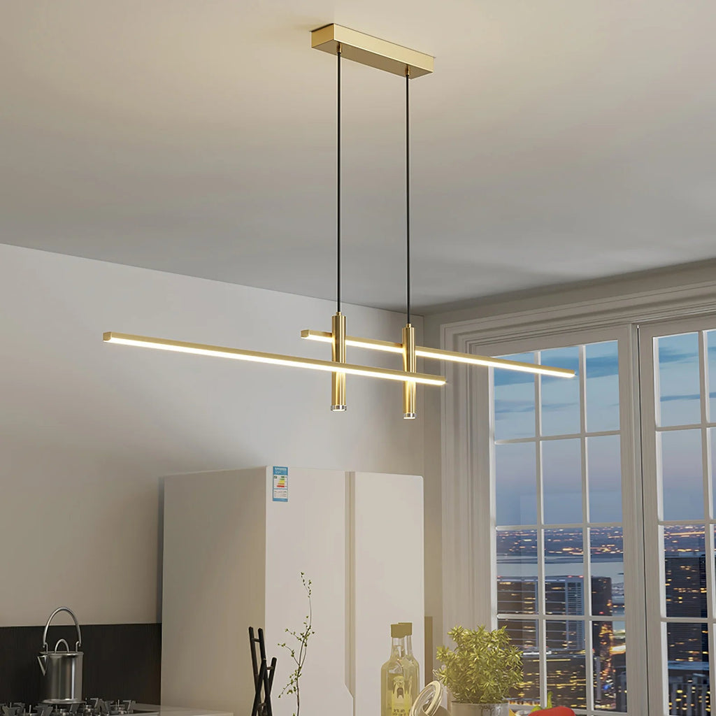 Moderna Lampada a Sospensione Orizzontale in Silicone