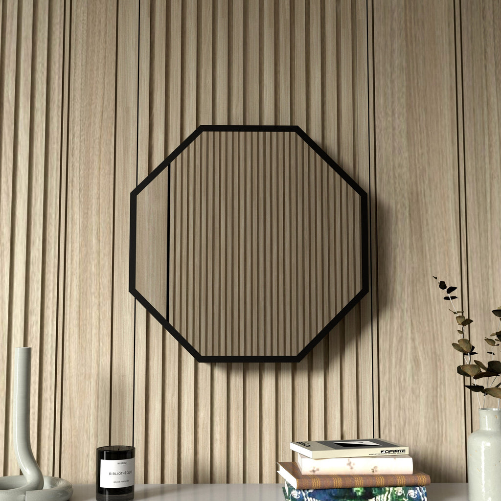 Specchio Luminoso Ottagonale 3D