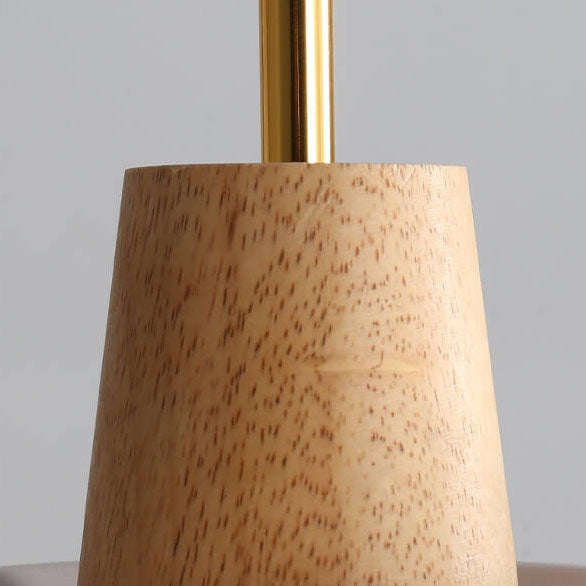 Lampada a Sospensione Minimalista Nordica in Legno e Cemento con 1 Luce