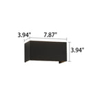 Moderna Applique da Esterno Impermeabile Rectangolare LED Illuminata Su e Giù