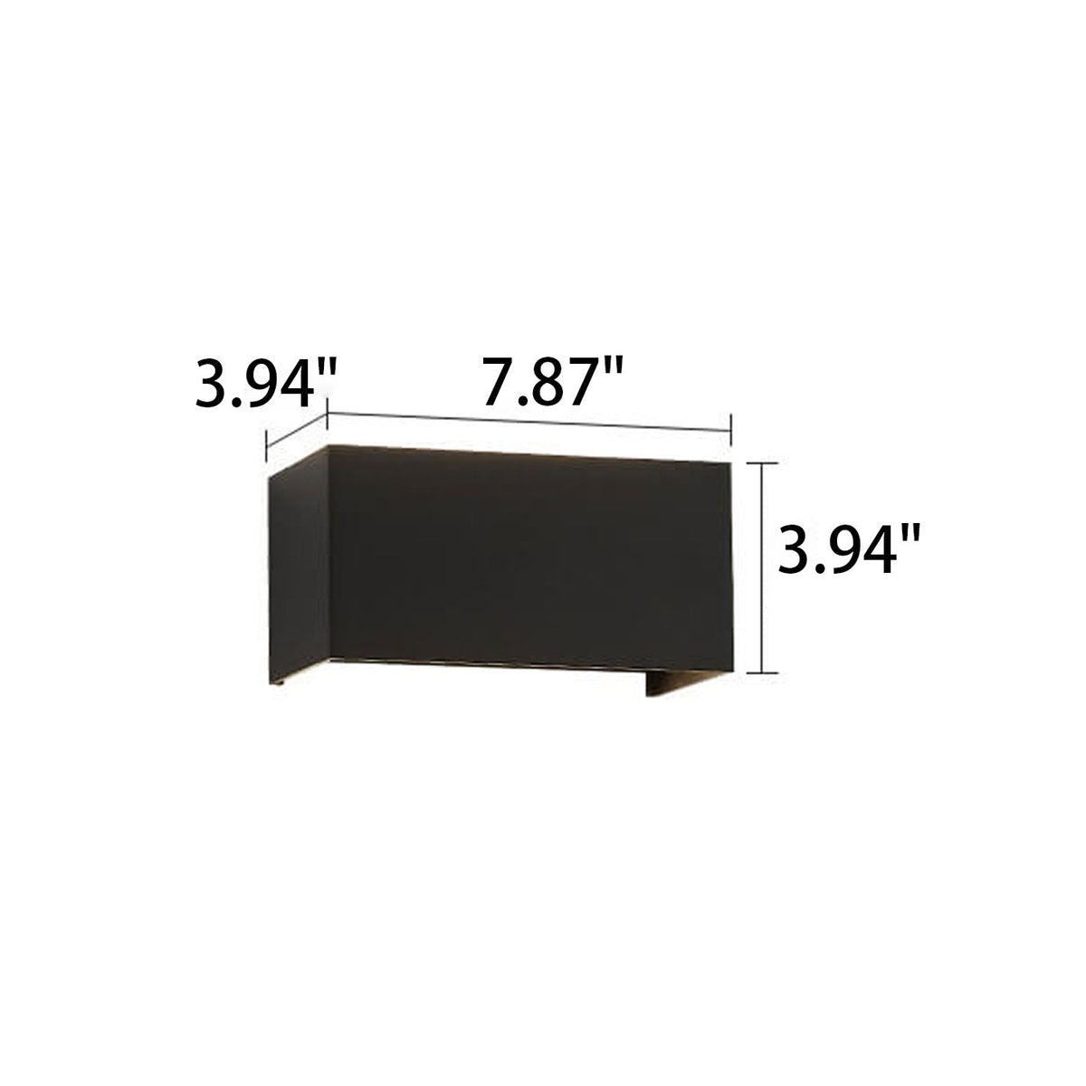 Moderna Applique da Esterno Impermeabile Rectangolare LED Illuminata Su e Giù