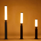 Design di Lampada da Terra LED Moderna Minimalista in Acrilico e Alluminio per Esterni