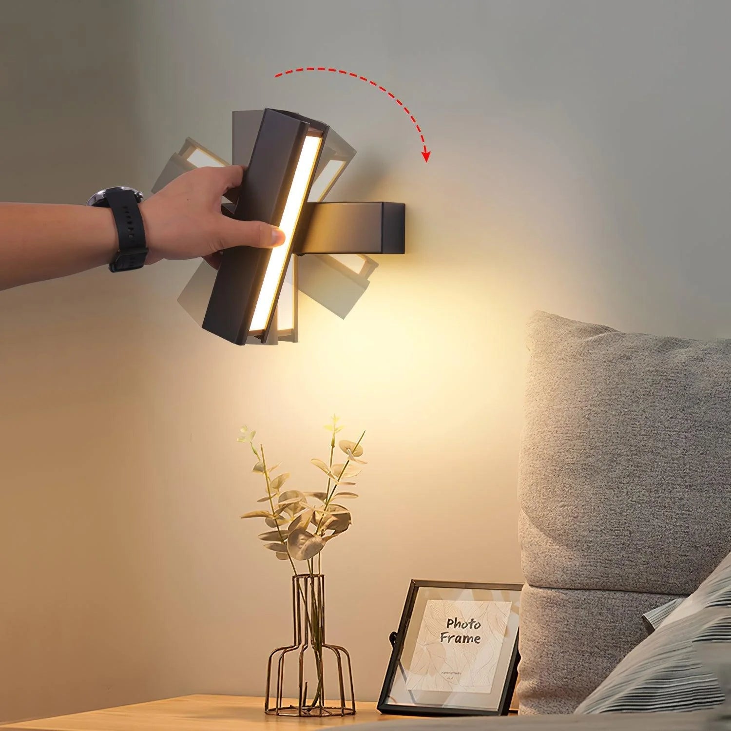 Lampada da Parete LED Rotante Moderna