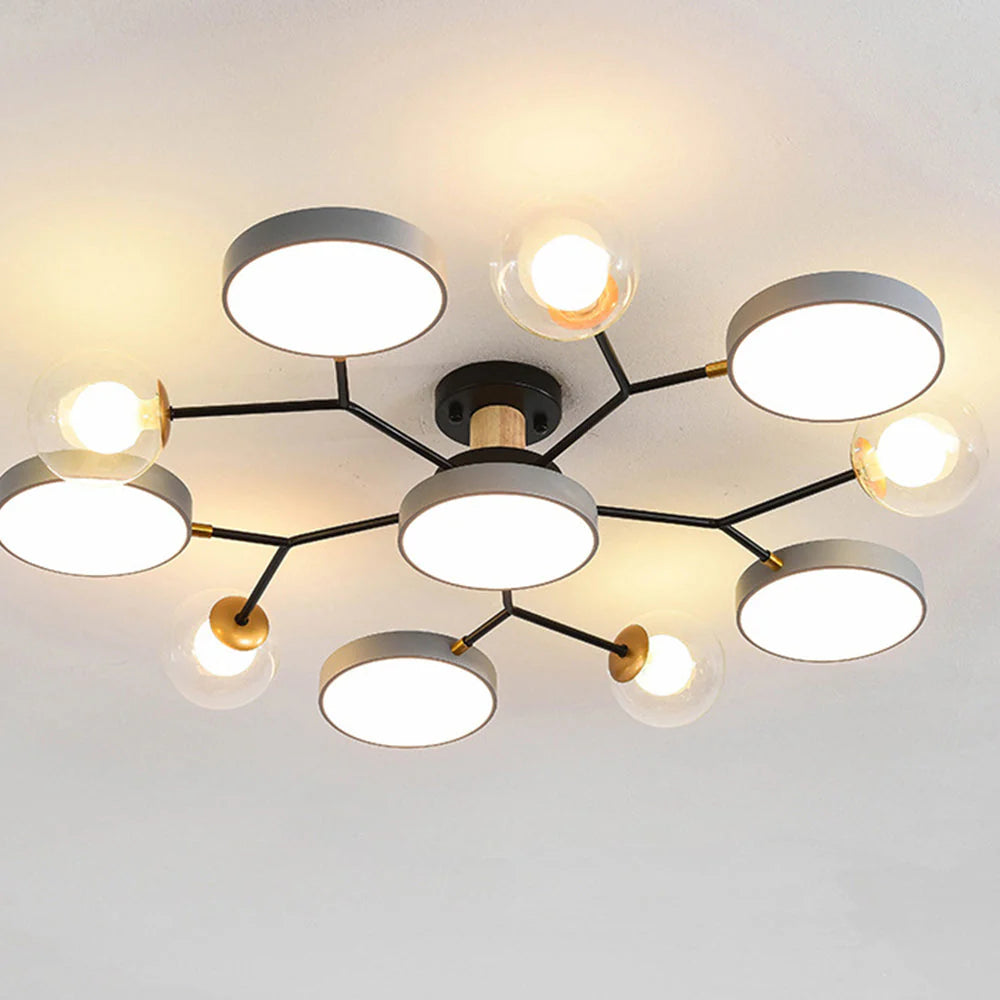 Lampada da Soffitto Moderna a Più Lampadine per Soggiorno