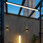 Moderno Minimalista Lungo Rettangolo Alluminio PC LED Soffitto Incassato Luce Per Patio Esterno