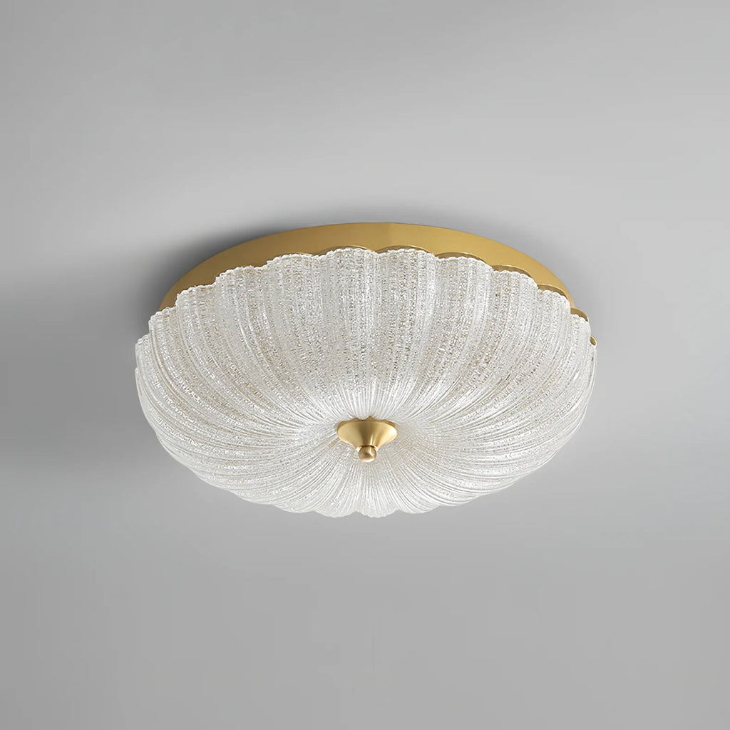 Lampada da soffitto in vetro rotonda elegante
