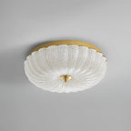 Lampada da soffitto in vetro rotonda elegante
