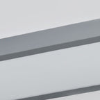 Lampada da soffitto a LED Flush Mount in ferro ovale lungo scandinavo contemporaneo per camera da letto