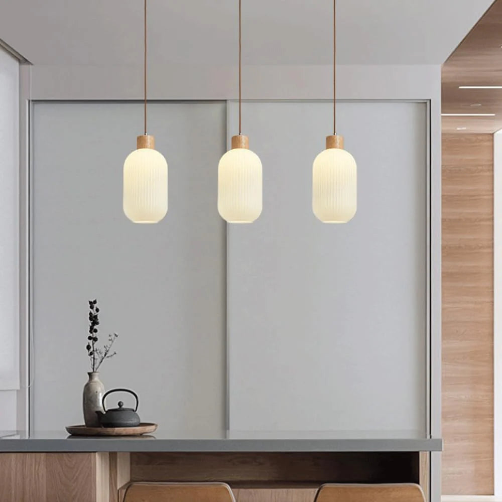 Lampadario in Vetro Rotondo Retro