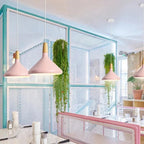 Lampada a sospensione in metallo Macaron Francese