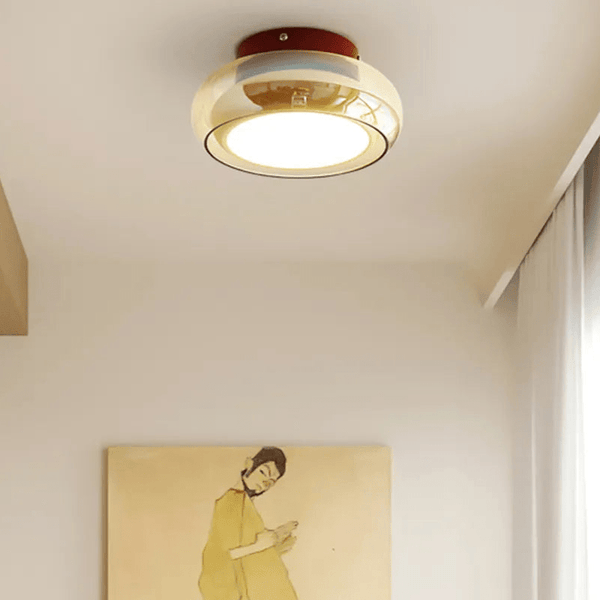 Lampada da soffitto vintage in acrilico LED piccola