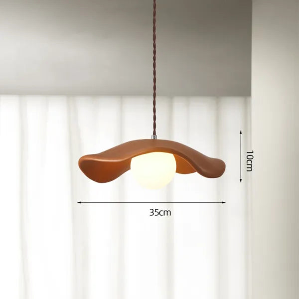 Lampada a sospensione creativa Wabi Sabi per la sala da pranzo con foglie di loto