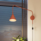 Lampada da parete NOX rossa ocra