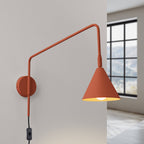 Lampada da parete NOX rossa ocra