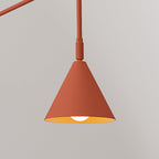 Lampada da parete NOX rossa ocra
