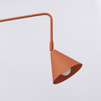 Lampada da parete NOX rossa ocra