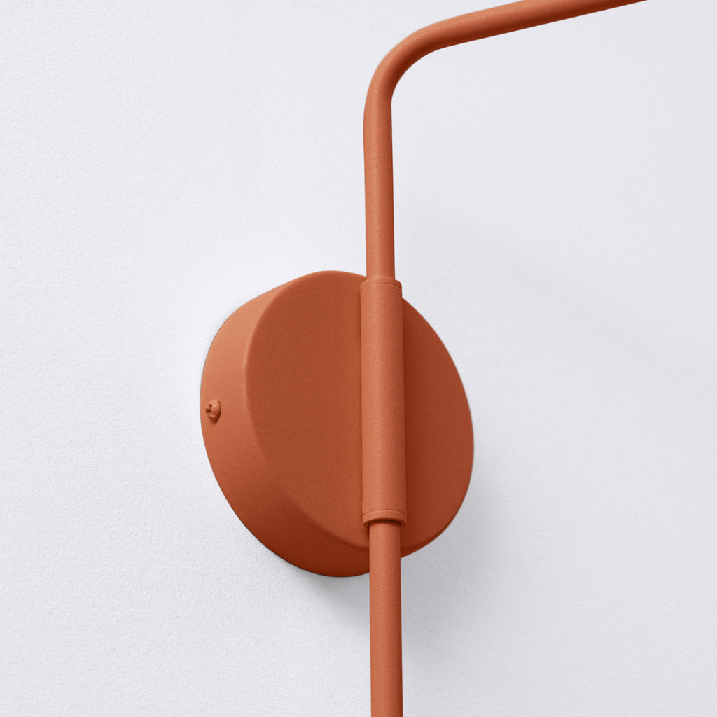 Lampada da parete NOX rossa ocra