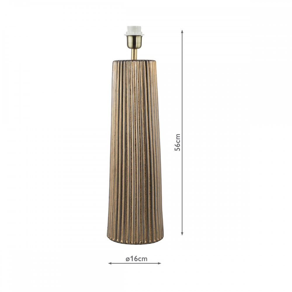 Base Lampada da Tavolo in Ceramica Bronzo Myla Solo Base