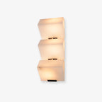 Lampada da parete a gradini in alabastro