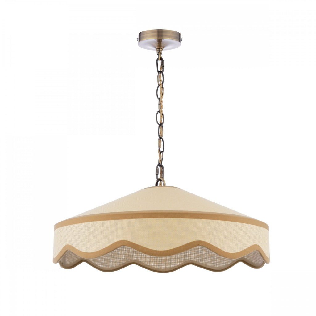 Lampada a Sospensione Buckenham Wood & Braided Ivory