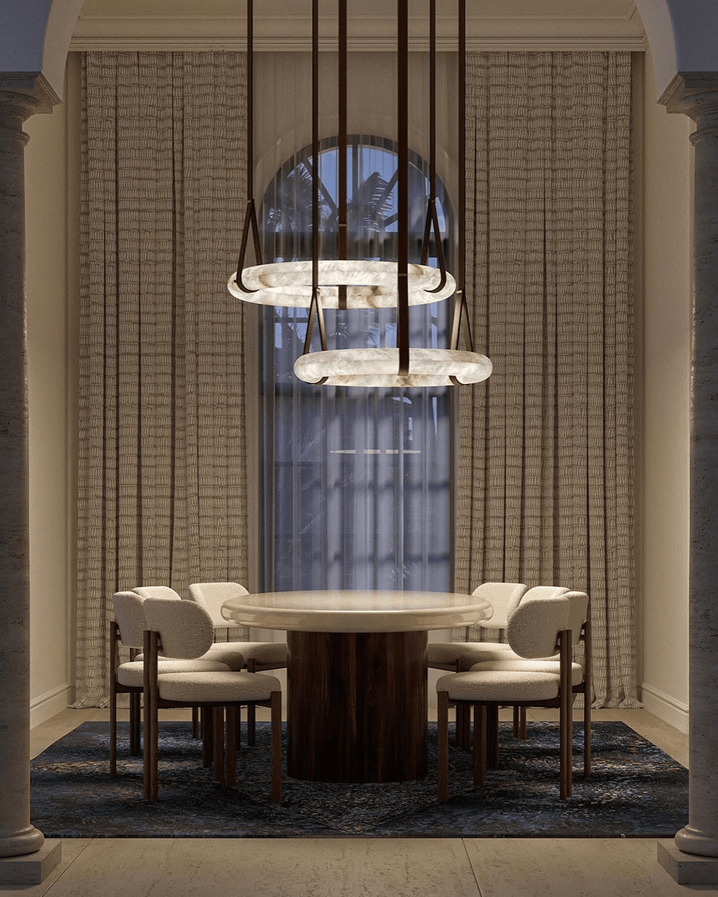 Lampada a sospensione Oslo Alabaster A