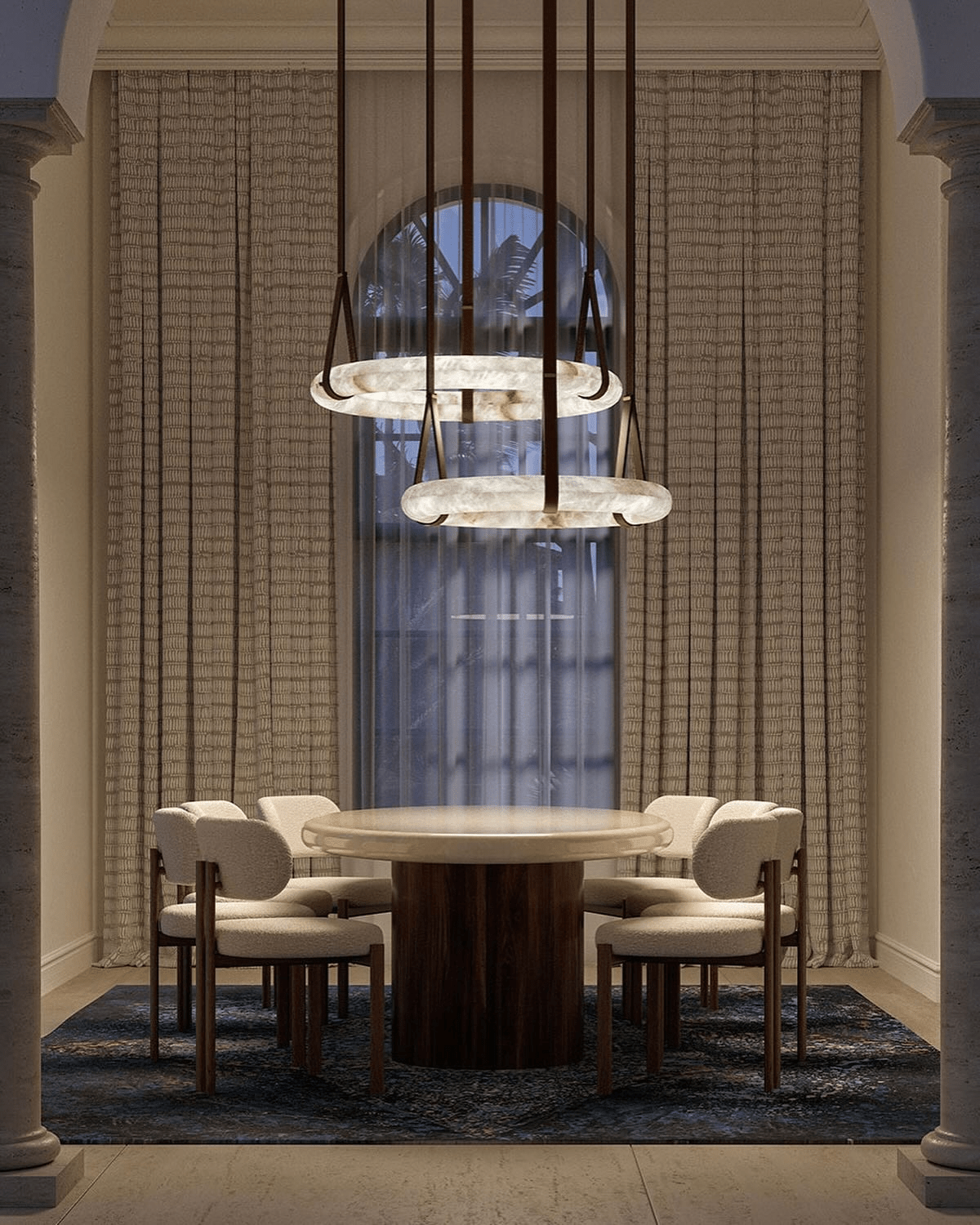 Lampada a sospensione Oslo Alabaster A