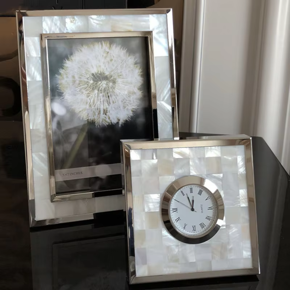 Cornice per foto Adelina e Orologio da Tavolo