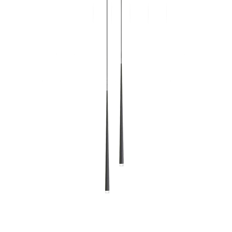 Lampadario a cono sottile