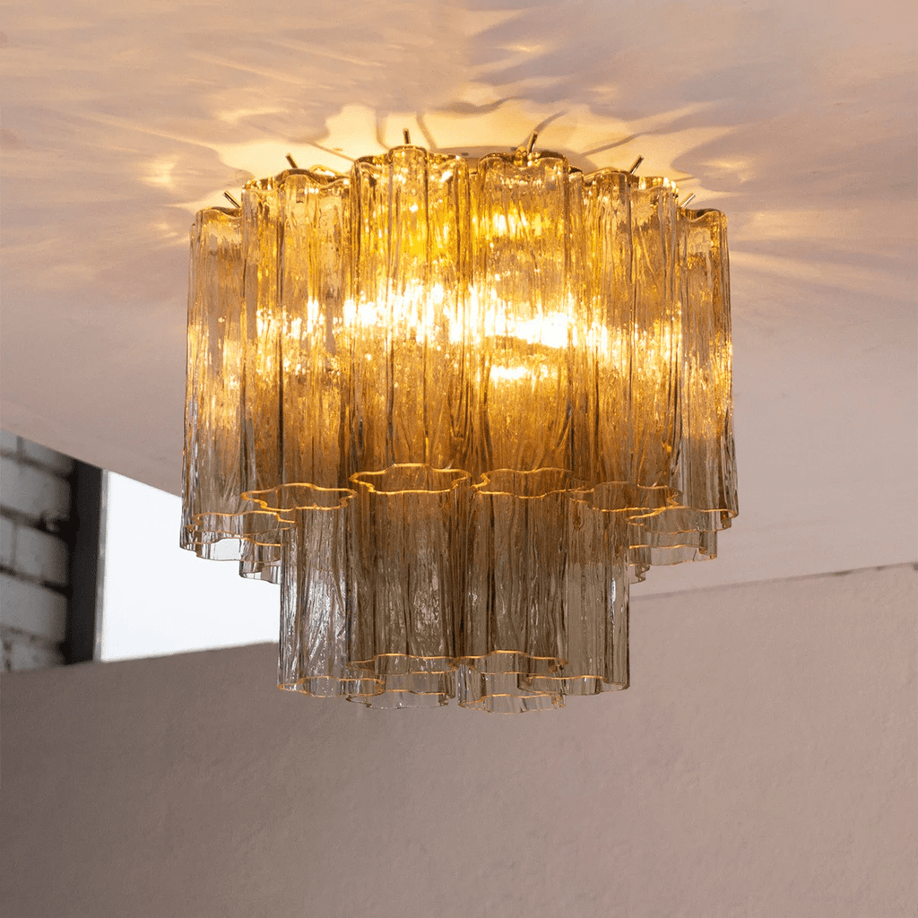 Lampada da soffitto Tubes di Murano