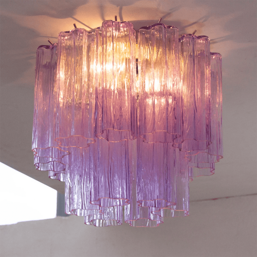 Lampada da soffitto Tubes di Murano