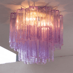 Lampada da soffitto Tubes di Murano