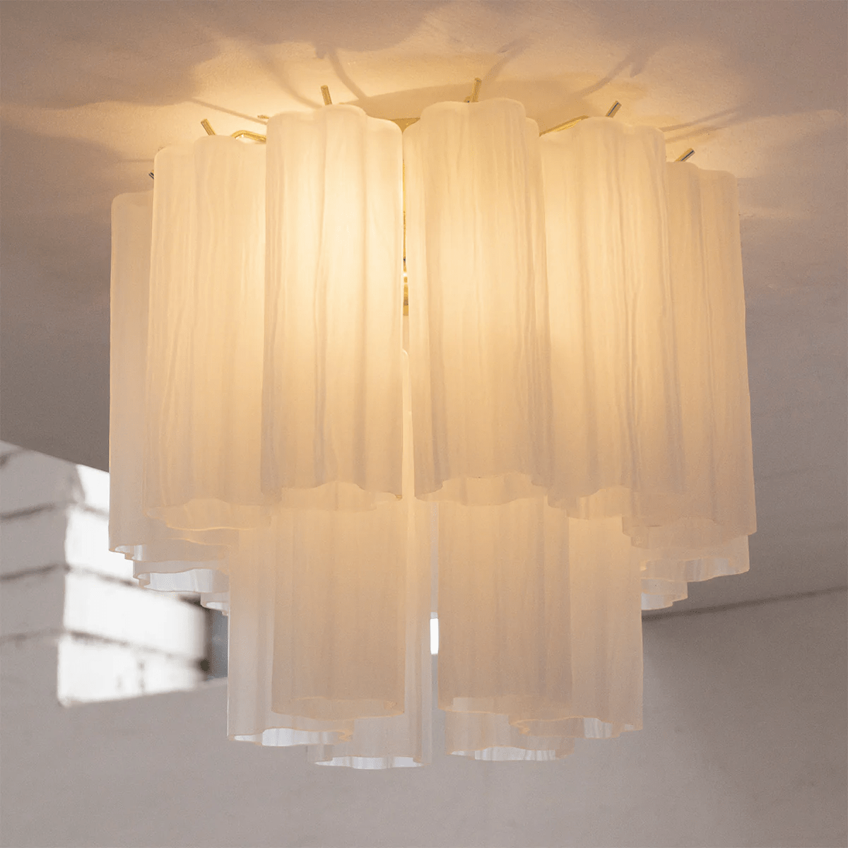 Lampada da soffitto Tubes di Murano