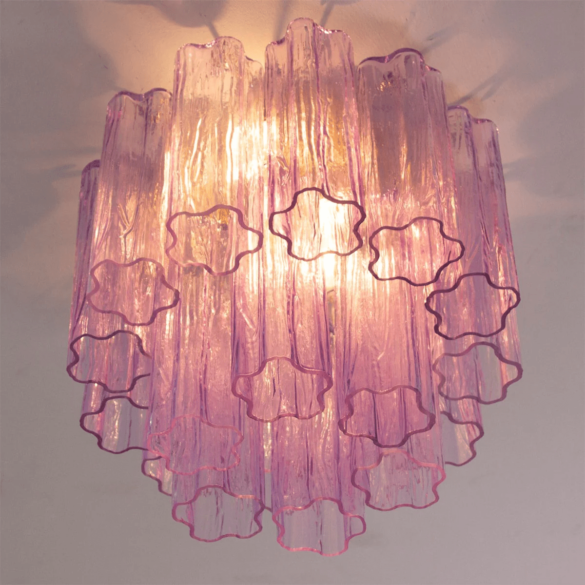 Lampada da soffitto Tubes di Murano
