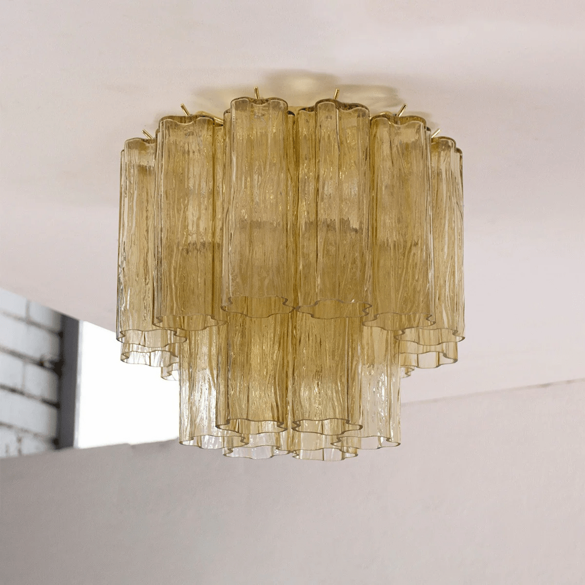 Lampada da soffitto Tubes di Murano