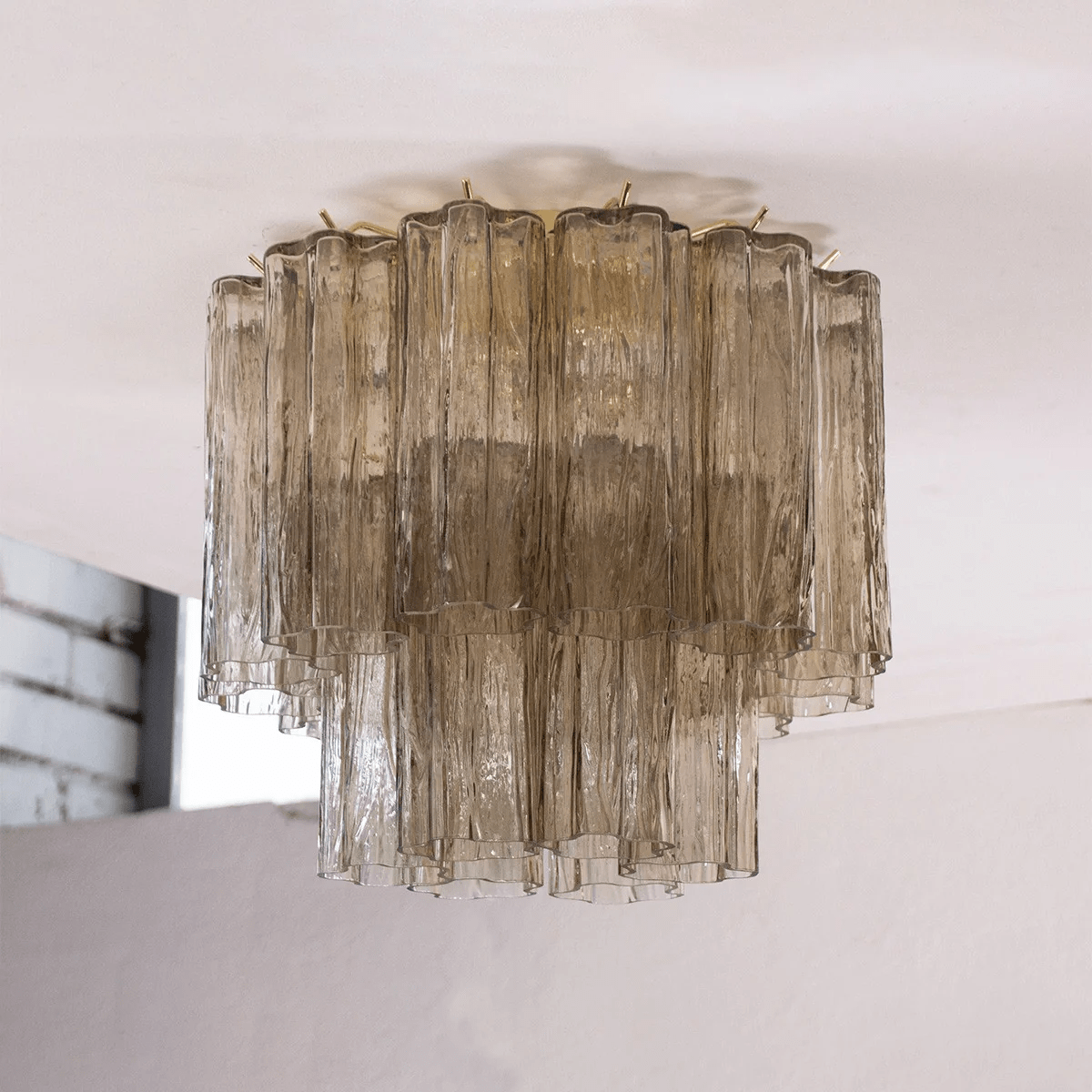 Lampada da soffitto Tubes di Murano