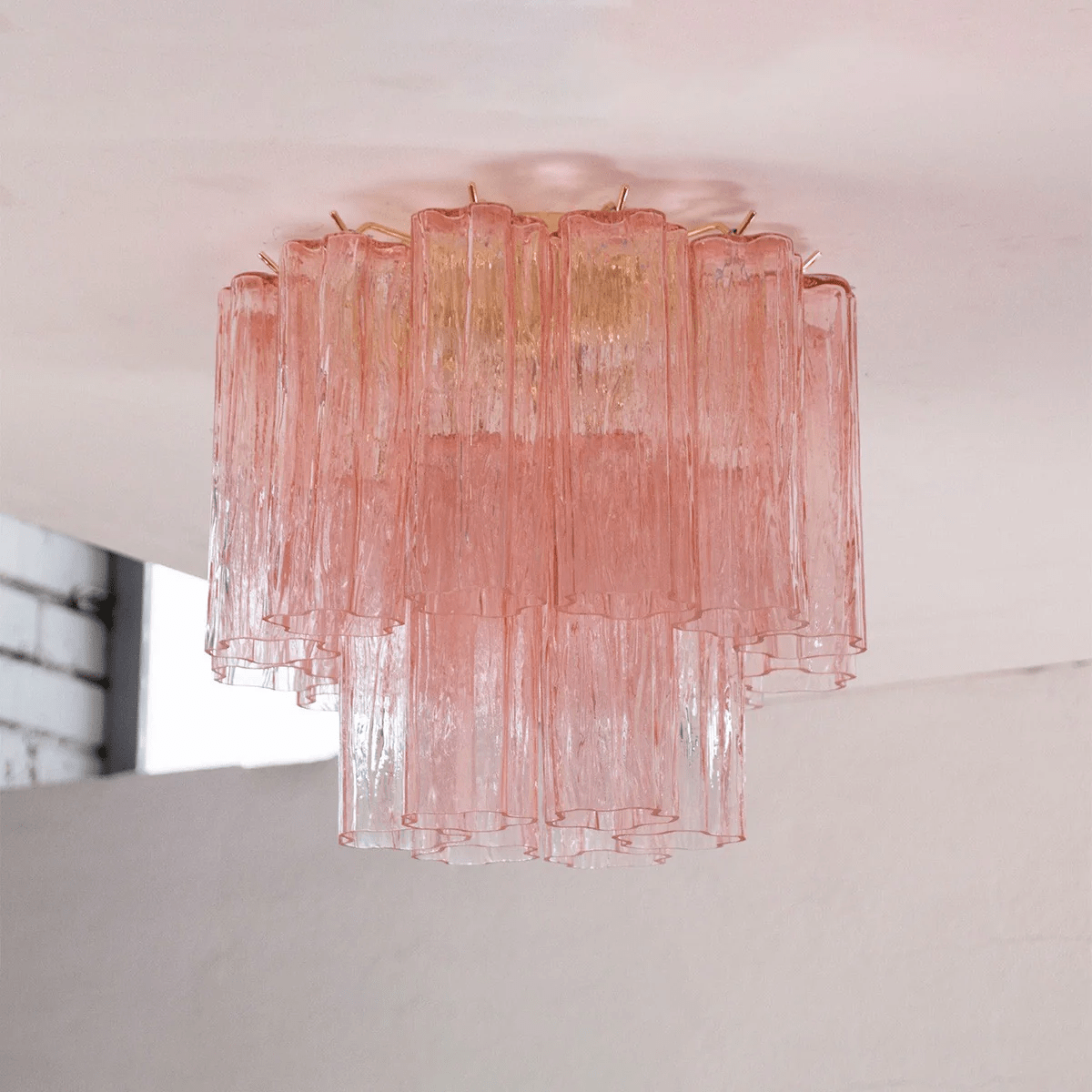 Lampada da soffitto Tubes di Murano