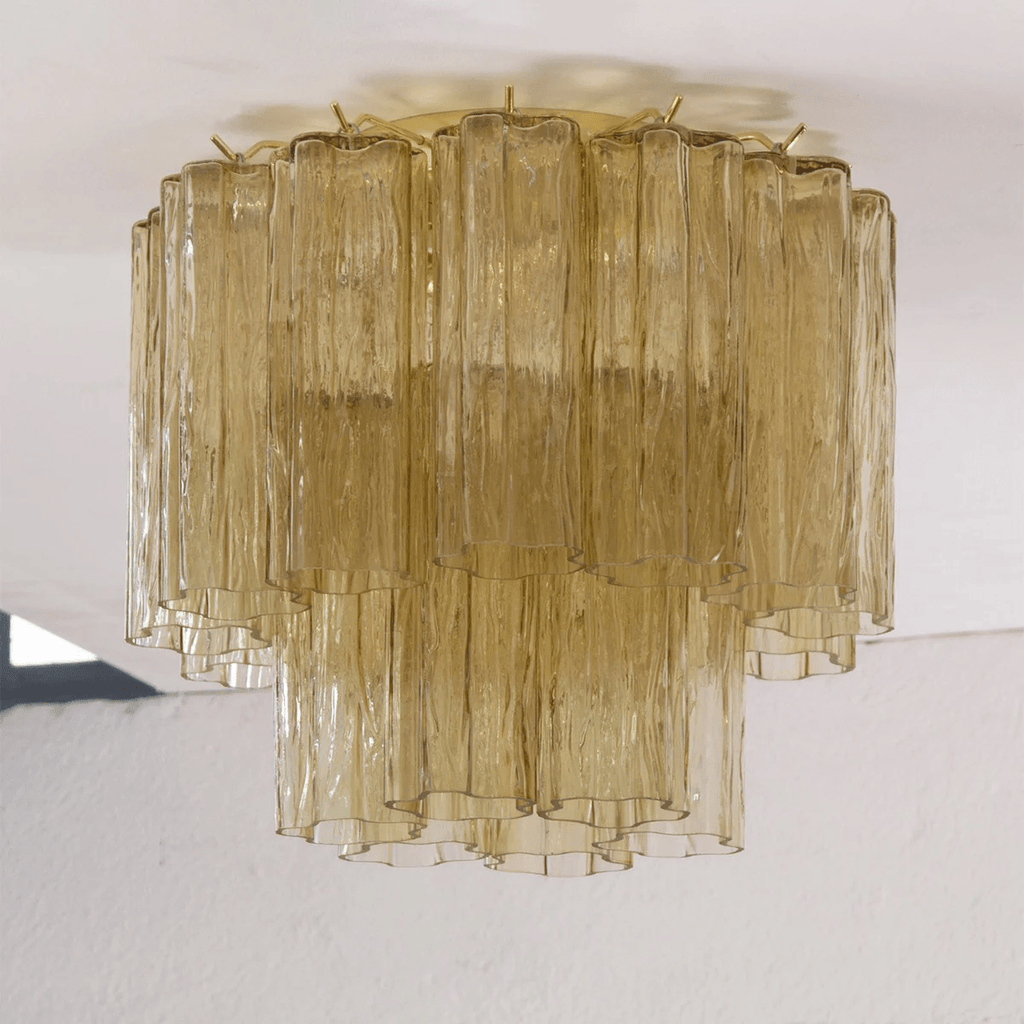 Lampada da soffitto Tubes di Murano