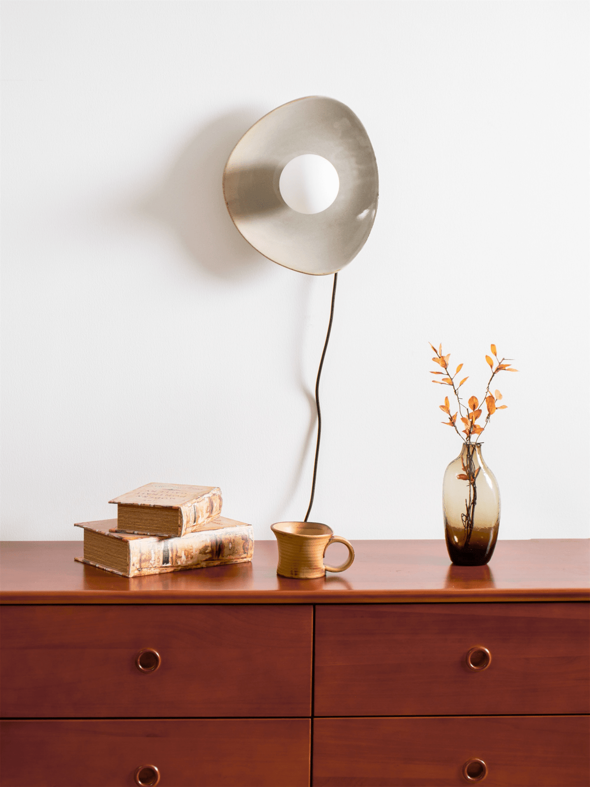 Lampada da Parete a Spina Pebble Disc