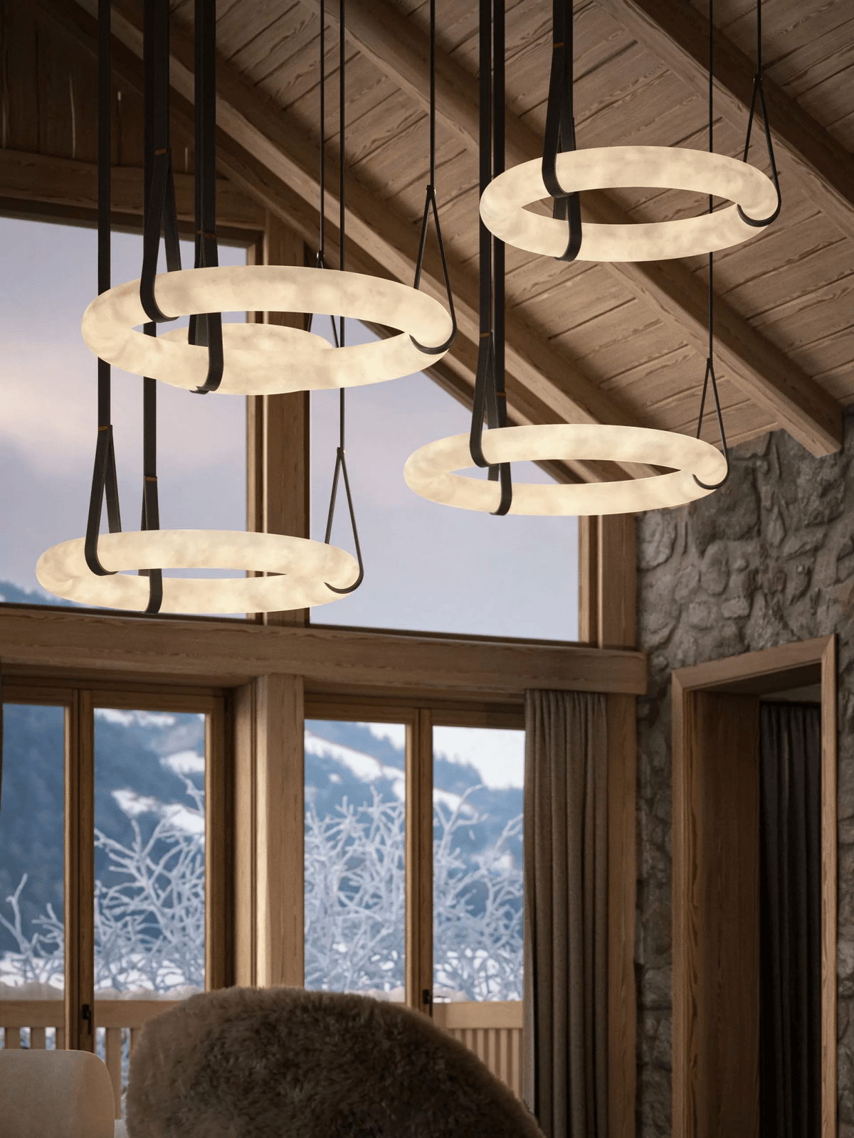 Lampada a sospensione Oslo Alabaster A
