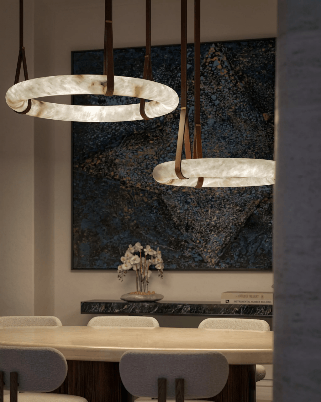 Lampada a sospensione Oslo Alabaster A