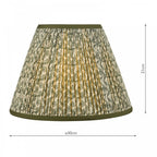 Paralume Empire in Cotone Verde Esther 30cm