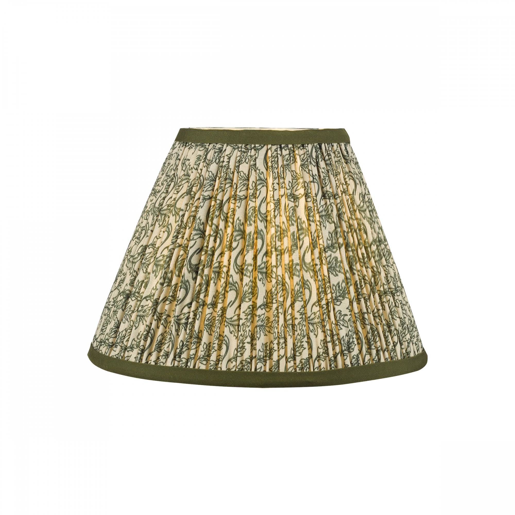 Paralume Empire in Cotone Verde Esther 25cm