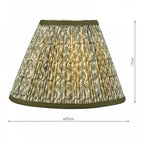 Paralume Empire in Cotone Verde Esther 25cm