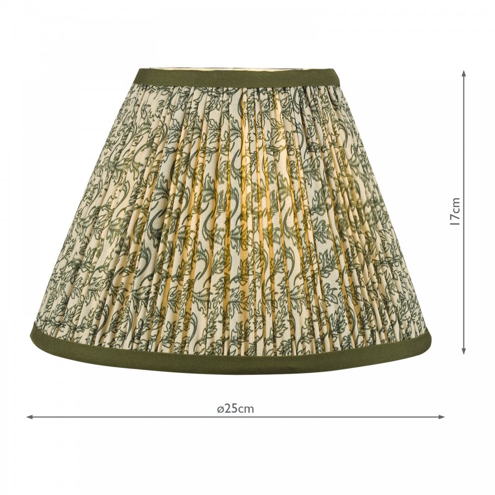 Paralume Empire in Cotone Verde Esther 25cm