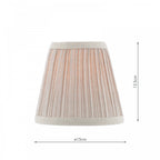 Paralume Didina in Lino Naturale a Tamburo Svasato 15cm
