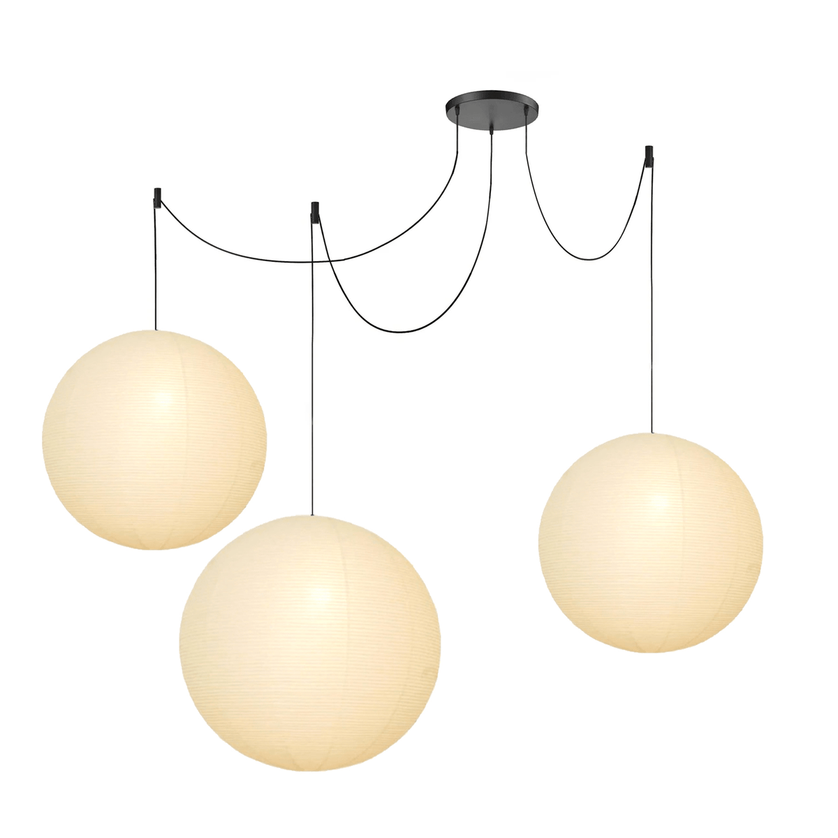 Lampada a sospensione serie Washi Paper Round