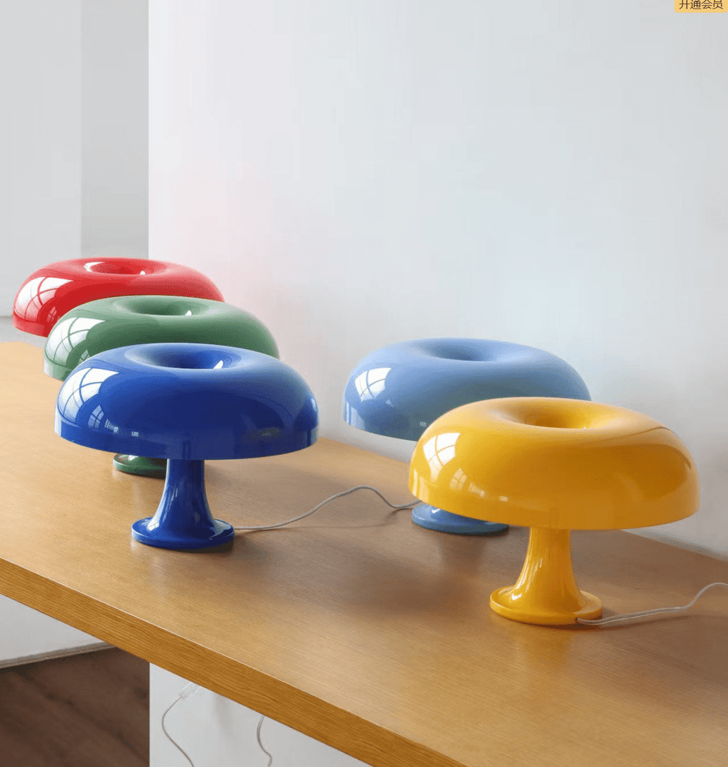 Lampada da Tavolo Giocosa a Forma di Fungo