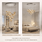 Lampadario a Foglia Fluttuante Wave