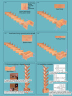 Libreria Rettangolare Creativa Contemporanea Eco-Friendly a 6/8/10/12 Ripiani per Casa e Ufficio